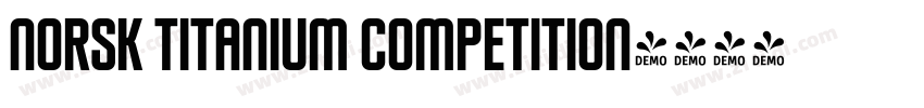 norsk titanium competition字体转换